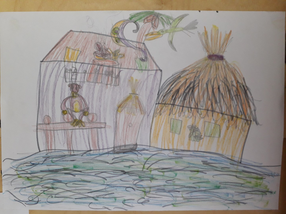 Детский рисунок - Дом