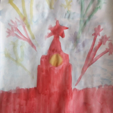 Рисунок "Салют ко дню победы" на конкурс "Конкурс детского рисунка “75 лет Великой Победе!”"
