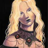 Рисунок "Дама в черном" на конкурс "Конкурс творческого рисунка “Свободная тема-2021”"