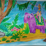 Рисунок "Верный слоник" на конкурс "Конкурс детского рисунка по 2-й серии «Верный Слоник»"