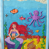 Рисунок "Сказочный подводный мир" на конкурс "Конкурс лепки "Пластилиниум""