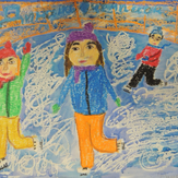 Рисунок "на катке" на конкурс "Конкурс детского рисунка “Спорт в нашей жизни”"
