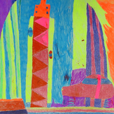 Рисунок "Разноцветный город" на конкурс "Конкурс детского рисунка “Города - 2018” вместе с Erich Krause"