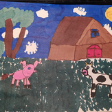 Рисунок "Вечер на ферме" на конкурс "Конкурс творческого рисунка “Свободная тема-2021”"