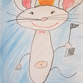 Рисунок "Принцесса мышка" на конкурс "Конкурс творческого рисунка “Свободная тема-2020”"