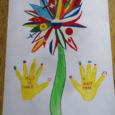 Рисунок "Мир на планете в наших руках" на конкурс "Конкурс детского рисунка “75 лет Великой Победе!”"