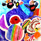 Рисунок "Снегири" на конкурс "Конкурс детского рисунка “Новогодняя Открытка-2019”"