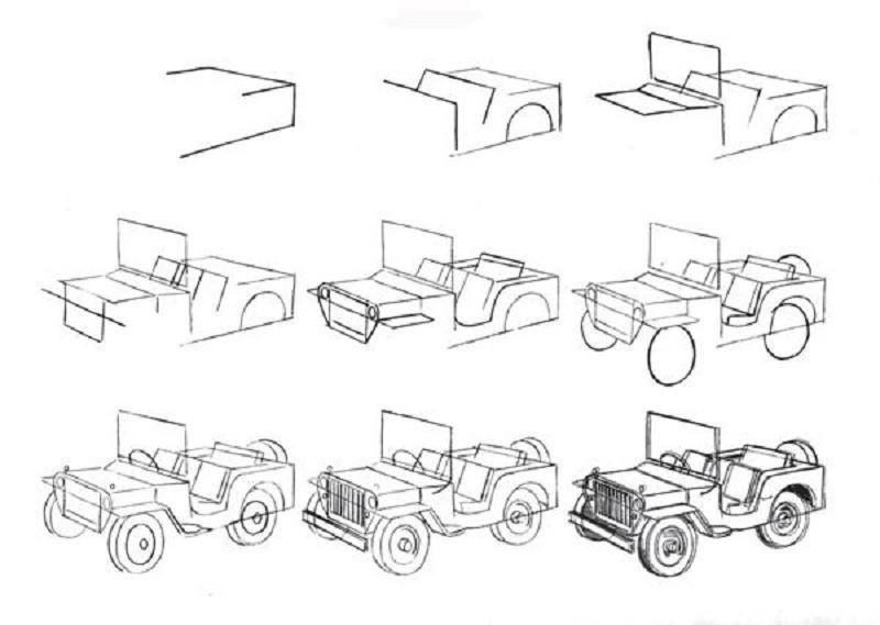 Как нарисовать внедорожник