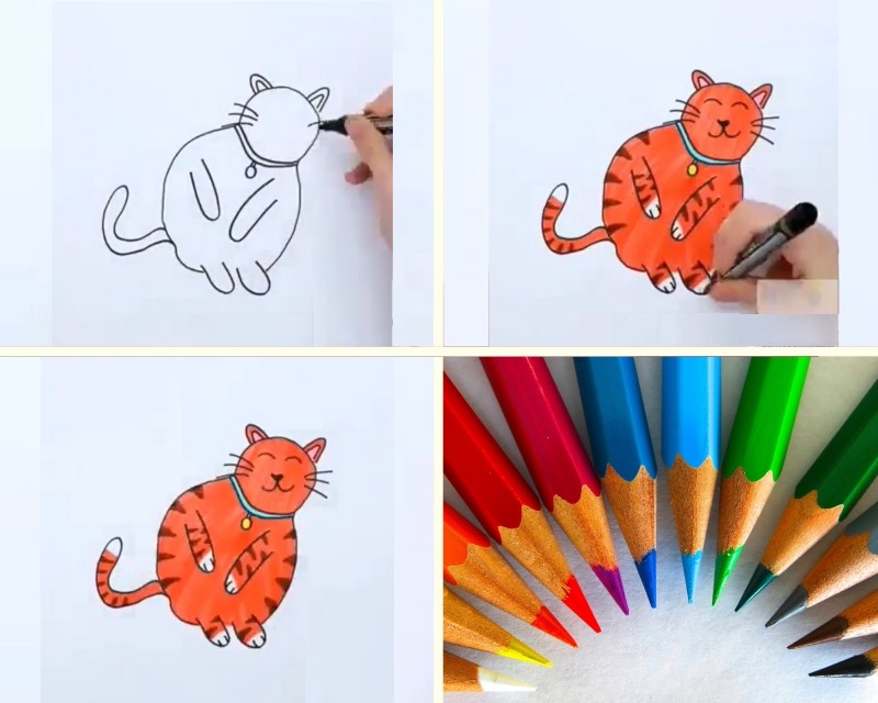 Как рисовать с помощью руки детям животных