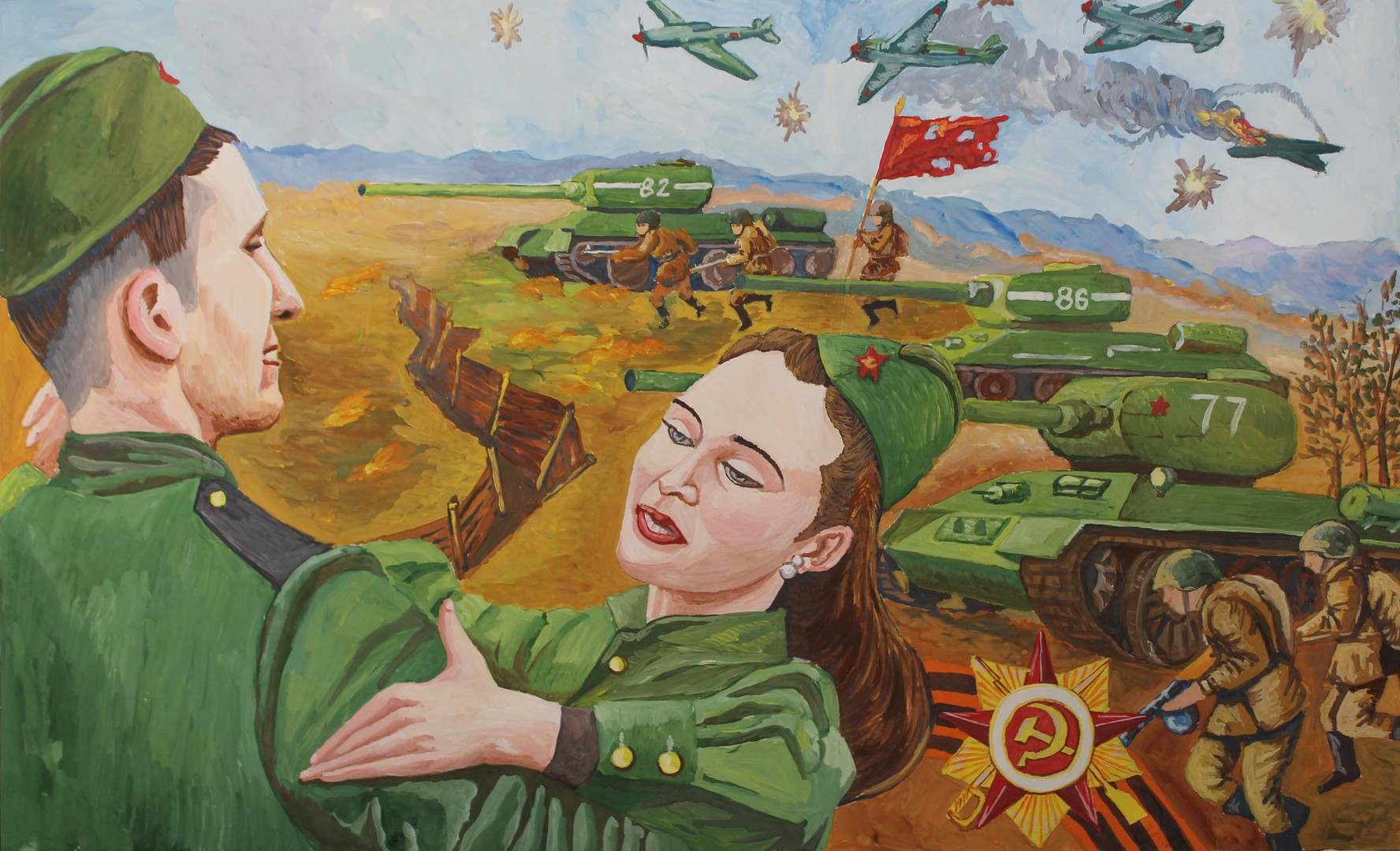 Военная тематика для детей. Рисунки на военную тему. Рисунок на тему день Победы. Картина на 9 мая